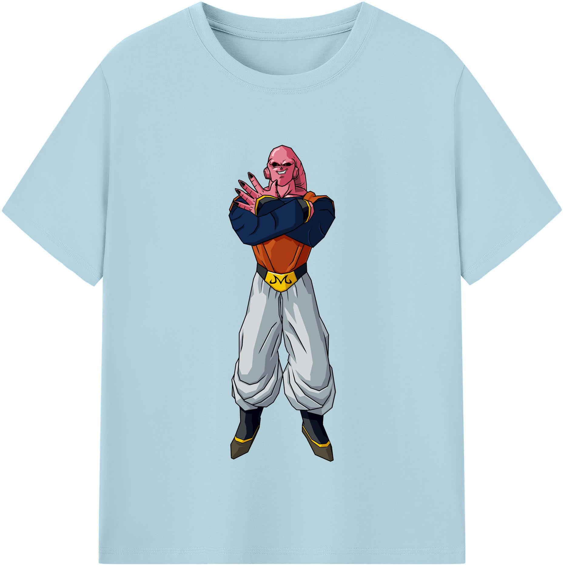 （画像用） ドラゴンボール 魔人ブウ DRAGON BALL Majin Buu 綿100％半袖Tシャツ（フロントプリント）